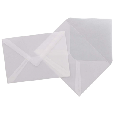 Enveloppes transparentes gommées C5
