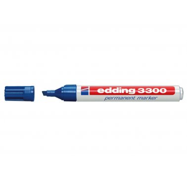 1 marqueur edding 3300 pointe biseau 1 à 5 mm, bleu