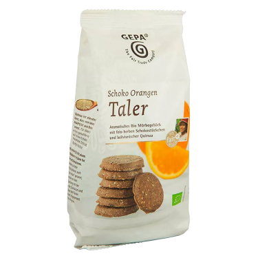 Biscuits bio orange chocolat
