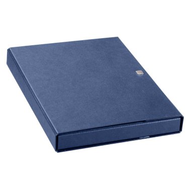 Porte-document Elegance BIG, 3cm, fermeture à pression, bleu