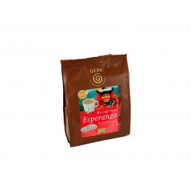 18 dosettes souples de 7 g de café bio Gepa Esperanza