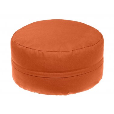 Coussin de Yoga ou de méditation en coton bio 40x20cm orange