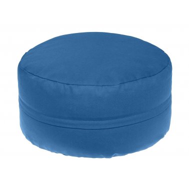 Coussin de Yoga ou de méditation en coton bio 40x20cm bleu