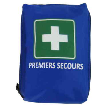 Kit mobile premiers soins "Premiers Secours", bleu