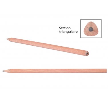 1 crayon à papier HB tilleul FSC triangulaire