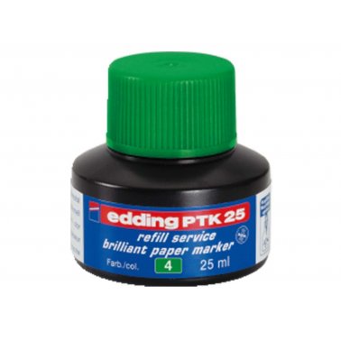 Recharge 25 ml Edding PTK25, pour Edding 30 et 33, vert