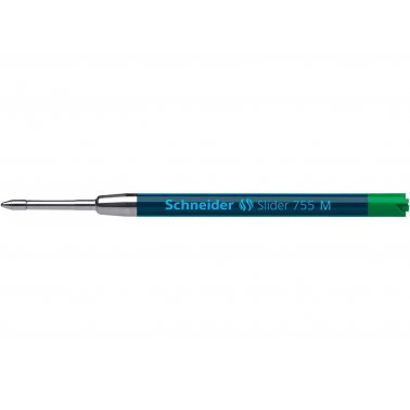 1 recharge stylo-bille Schneider Slider 755 M, vert