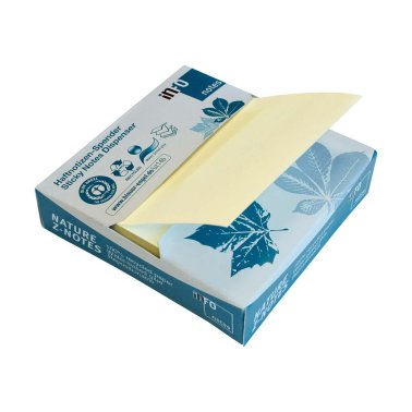 Distributeur 100 notes repos. Recycling Z-Notes, 75x75 mm, jaune
