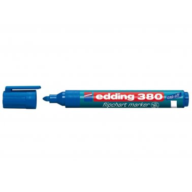 Marqueur paper board Edding 380, ogive, bleu