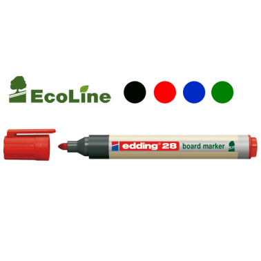 edding 28 EcoLine Marqueur effaçable tableau blanc - 90% de plastique  recyclé - pointe ogive 1,5 - 3 mm bleu - Marqueurs Effaçablesfavorable à  acheter dans notre magasin