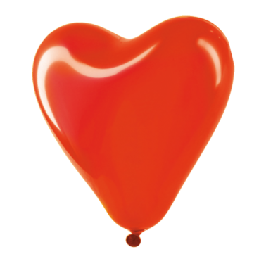 Ballon de baudruche en forme de cœur, sans marquage