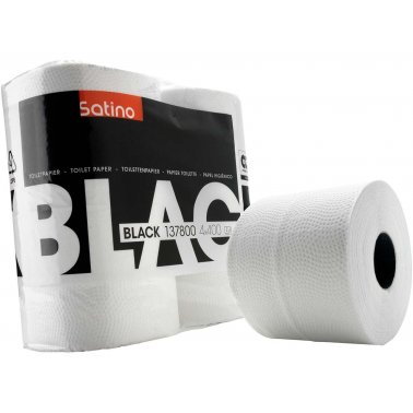 Papier hygiénique recyclé FSC Satino Black, 4 rouleaux