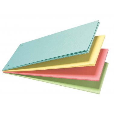 40 cartons intercalaires, assortiment bleu, jaune, rouge, vert