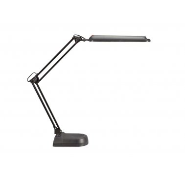 Lampe de bureau bras articulé MAUL, avec socle, noire