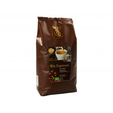 Café bio et équitable en grain pour expresso Bio Espresso 1 kg