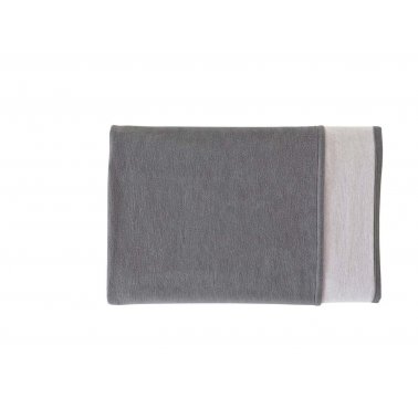 Plaid coton bio Cotton Pure, gris, 140x200 cm