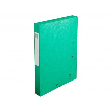 Porte-documents A4 rabats+élast. Exacompta ép. 4 cm, vert