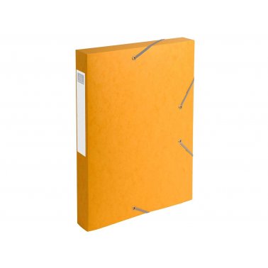 Porte-documents A4 rabats+élast. Exacompta ép. 4 cm, jaune