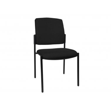 2 chaises BtoB 10 sans accoudoirs dos et assise noirs