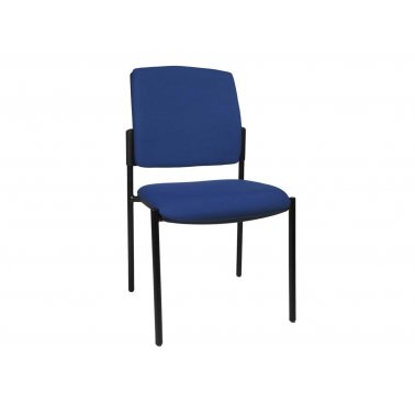 2 chaises BtoB 10 sans accoudoirs dos et assise bleu foncé