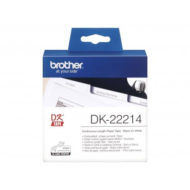 Brother DK-22214  Étiquettes 12 mm papier blanc