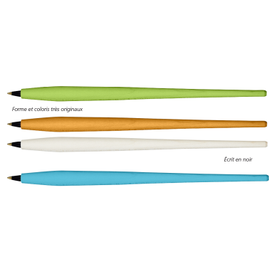 1 stylo-bille Brush, bois de bouleau, orange