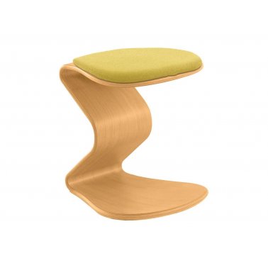 Tabouret Ercolino small, assise jaune