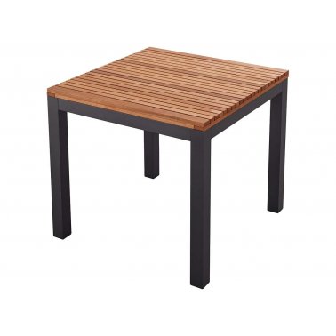 Table de jardin bois FSC Sassa, 80 x 80 cm