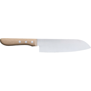 Grand couteau à manche en bois « Santoku »
