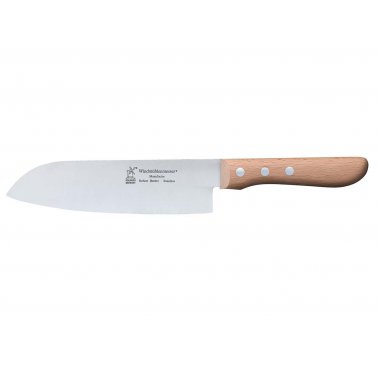 Grand couteau manche bois FSC lame de 16,5 cm Santoku