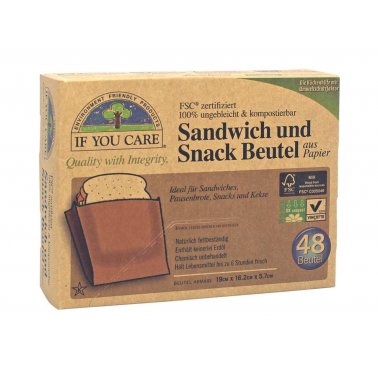 48 sachets papier ingraissable FSC pour sandwich