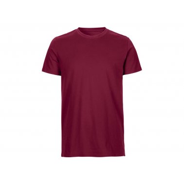 Tee-shirt coton bio 155 g/m² coupe homme, bordeaux, taille S