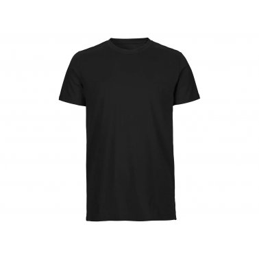 Tee-shirt coton bio 155 g/m² coupe homme, noir, taille S
