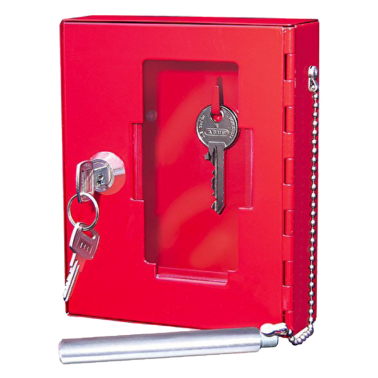 Boîte pour clé de secours, rouge