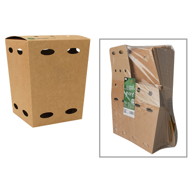 100 boîtes à frites à emporter, carton FSC Pure, L105xP105xH150 mm