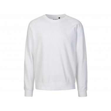 Sweat-shirt unisex coton bio 300 g/m², blanc, taille XS