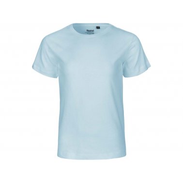 Tee-shirt enfant coton bio 155 g, bleu clair, taille 12/13 ans