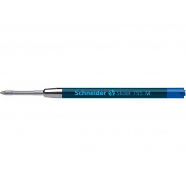 1 recharge stylo-bille Schneider Slider 755 M, bleu