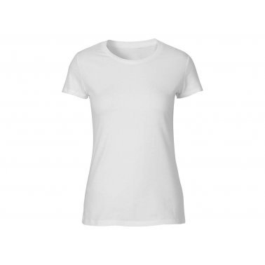 Tee-shirt coton bio 155 g/m² coupe femme, blanc, taille M