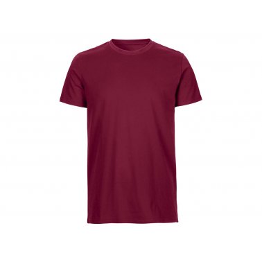Tee-shirt coton bio 155 g/m² coupe homme, bordeaux, taille M