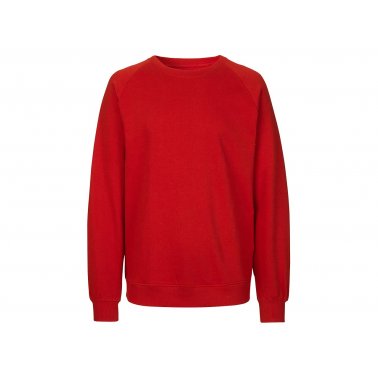Sweat-shirt unisex coton bio 300 g/m², rouge, taille XS