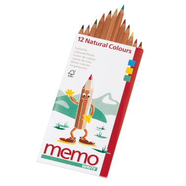 Crayons de couleur bois certifié par 12