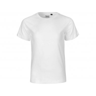 Tee-shirt enfant coton bio 155 g, blanc, taille 12/13 ans