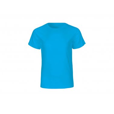 Tee-shirt enfant coton bio 155 g, bleu saphir, taille 6/7 ans
