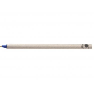 1 stylo-bille corps en carton recyclé gris, encre bleue