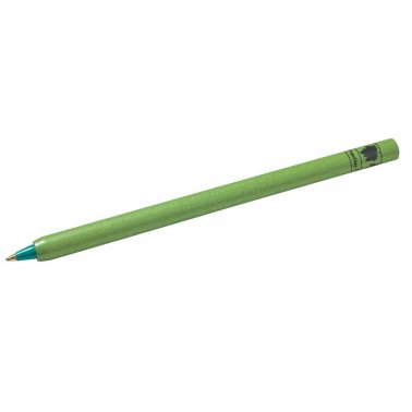 1 stylo-bille corps en carton recyclé vert, encre verte