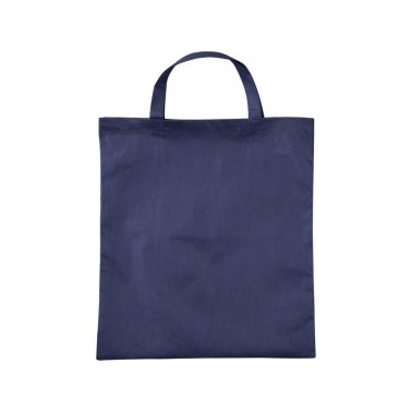 1 sac cabas PP tissé, anses courtes, 38x42 cm, bleu marine