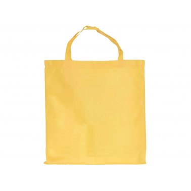 1 sac cabas PP tissé, anses courtes, 38x42 cm, jaune