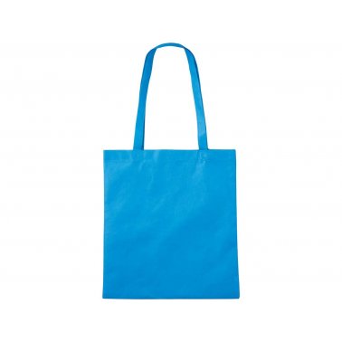 1 sac cabas PP tissé, anses longues, 38x42 cm, bleu