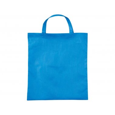 1 sac cabas PP tissé, anses courtes, 38x42 cm, bleu
